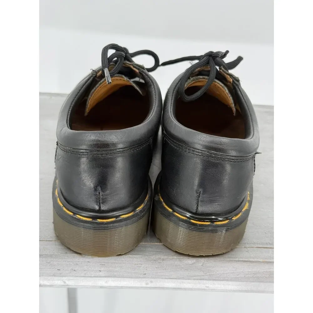 Vintage Dr. Martens 8053/59 Made in England Black Leather Shoes Men's US 9 UK 8